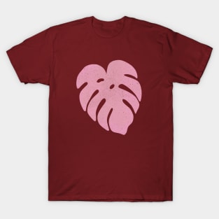 Fall Leaf Illustration Brown Rose T-Shirt